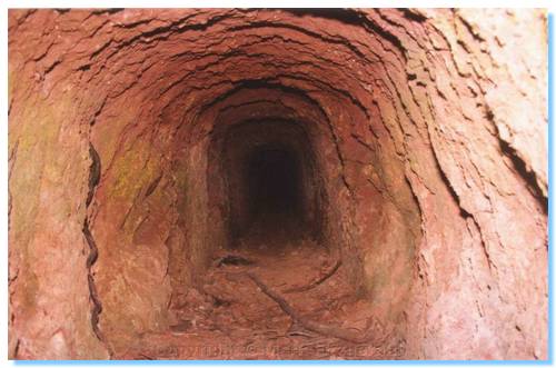 One of the mine shafts near lake Samba